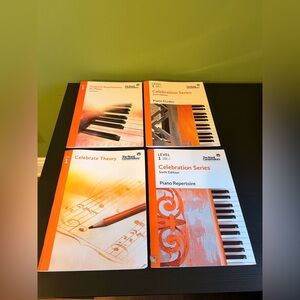 Celebrate Series Piano Book Set - Orange & White